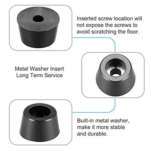 Recogwood 4Pcs Round Rubber Feet - Image 3