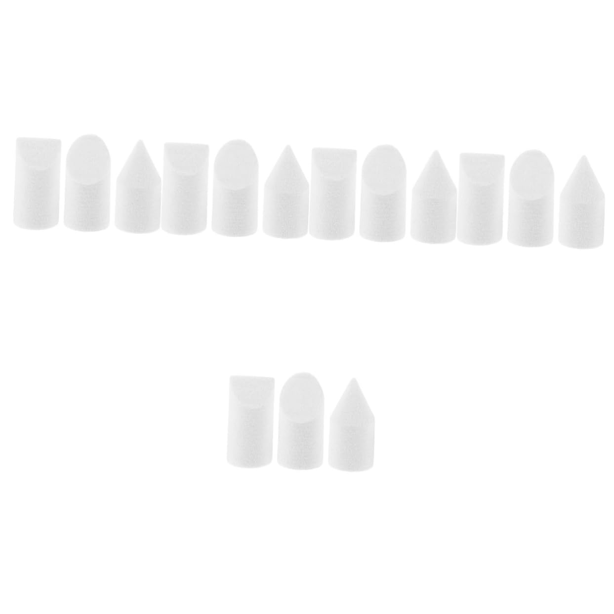 VILLCASE 5sets Art Brush Cleaner Paint Mixing Tool Sketch Wiper Art Replacement Head Easy to Replace Tips for Artists 3pcs*5