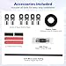 4 Gauge Complete Amp Wiring Kit, Premium Car Amplifier DIY Installation Kit, 1200W High Power CCA Cable with Fuse Holder& Full Accessories for Car Truck/RV/ATV Audio Systems Radio Subwoofer Speaker