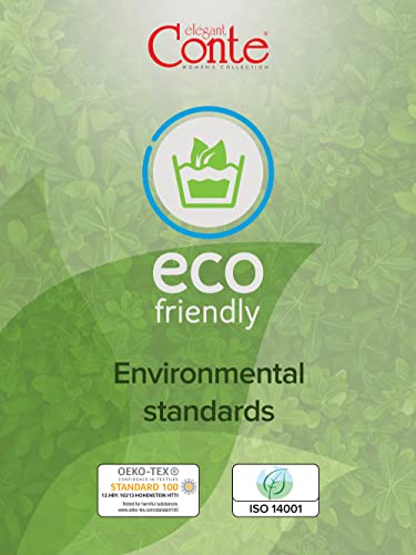 Conte elegant matte Damenstrumpfhose mit Seideneffekt - NUANCE 40 DEN - verstärkte Feinstrumpfhose Damen Strumpfhose extrem elastisch - Farbe Mocca Größe 3