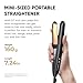 VANESSA PRO Mini Flat Iron Hair Straightener, Small Flat Irons for Short Hair, Travel Curling Iron Dual Voltage for Europe(0.7-inch)