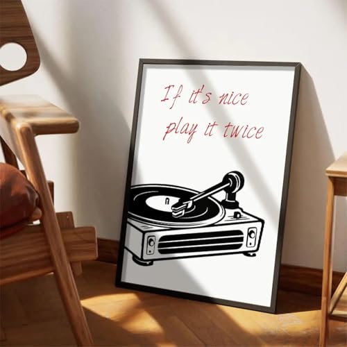 Affiche rétro musique pour habiller un grand mur vide de chambre