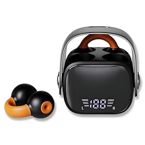 Bevcefcc Ohrclip Sportkopfhörer Schwarz