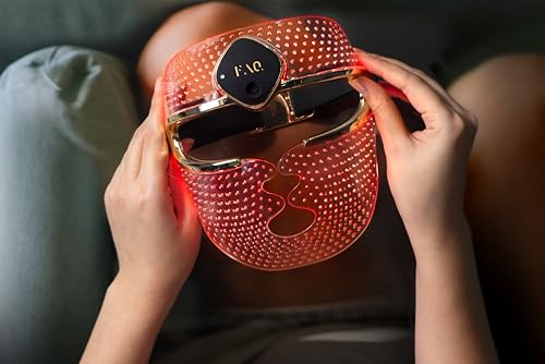 Image of FAQ 202 - Advanced 7 LED lights Face Mask - Wireless Face Masks Beauty - 600 Glow Points - Wearable Skin Care