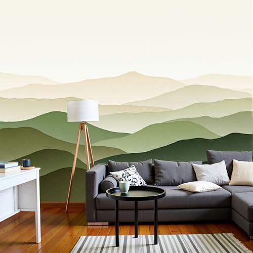 Papier peint panoramique 3D illustration minimaliste chic beige - 3