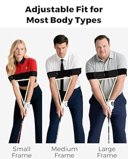 FODESAN Adjustable Golf Swing Trainer Arm Band – 2026 Essential Golf Accessories for Golfers – Innovative Arm Connection Aid with Strong Restraining Power to Fix Chicken Wing & Improve Swing Stability