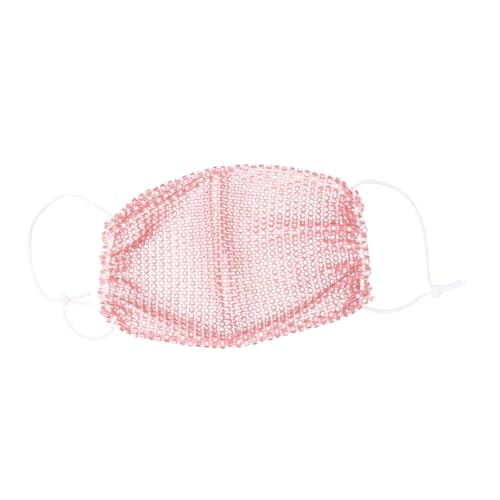 CLISPEED 1 Unidade Máscara de strass arrastão Máscara reutilizável Máscara dobrável Máscaras strass