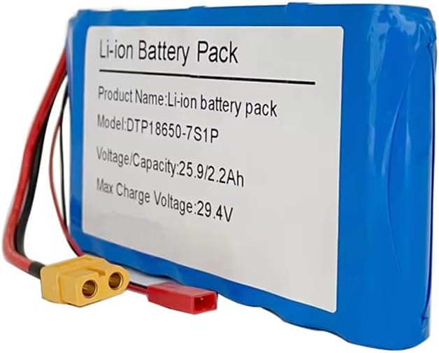 25.9V 2.2Ah 7S1P 2200mAh Rechargeable Battery with XT60 Plug for Electric Devices
