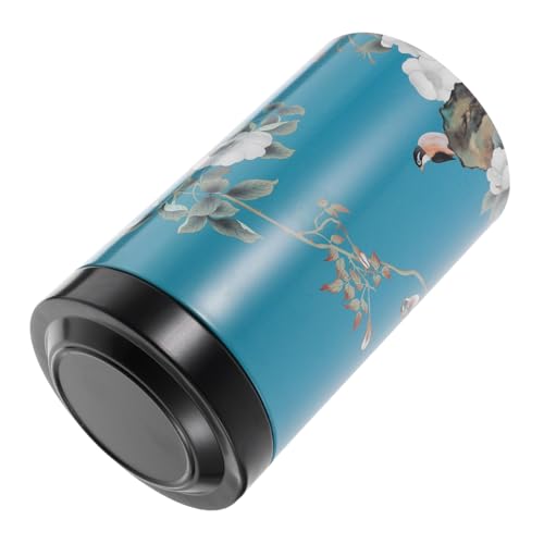 Happyyami Lata Metálica Hermética para Almacenamiento de Té Suelto Caja Pequeña Resistente y Duradera para Cocina y Hogar Bote Sellado de Hojalata con Boca Ancha para Fácil Relleno