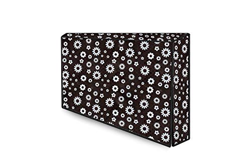The Furnishing Tree Waterproof & Dustproof PVC LED/LCD/Monitor TV Cover Suitable for All Models of 32 Inch TV, Dimensions of the Cover WxHxD In Inches: ( 29x19x3 ), Floral Pattern White