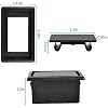 Rocker Switch Panel Switch Holder Housing Kit - Black Plastic