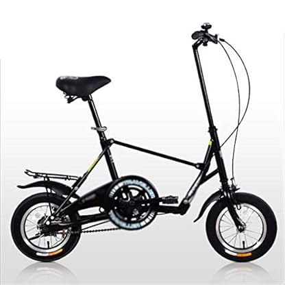 Zxb-shop Herren Damen Klapprad Faltrad Fahrrad 12-Zoll-Studenten Erwachsene Männer und Frauen Arbeitsfahrrad Rädchen Kleines Folding Fahrrad