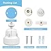 Derebir Adjustable Baby Monitor Wall Mount Compatible with Hellobaby, iFamily, OKAIDI, Blemil, ANMEATE, Nooie, for HelloBaby HB6550/HB6560/HB65/HB66/HB6339, 1/4 Thread Connection, Camera Not Included
