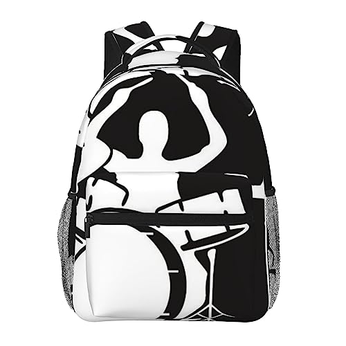 Sac à dos d'école léger pour le collège et les sorties - Motif bleu galaxie mixte