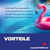 Loperamid PUREN akut 6 Schmelztabletten - schnelle Hilfe bei akutem Durchfall, schnelle Wirkung, gut verträglich, praktisches Format, einfache Anwendung