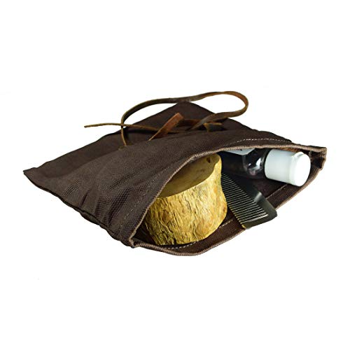 Hide & Drink, Survival Roll Top Pouch, Multipurpose Bag, Lightweight Case, Outdoor Accessories, Classic Traveling & Camping Essentials, Waxed Canvas, Handmade (Honey Bourbon)4