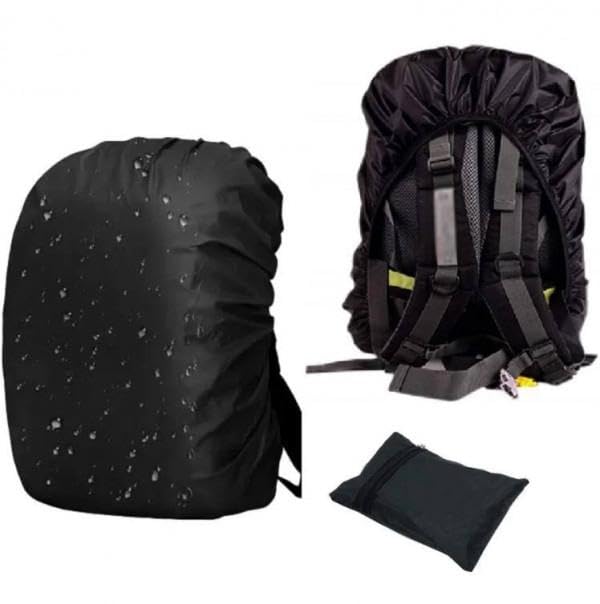 Waterproof Backpack Rain Cover | Heavy Duty Bag Cover for Travel, Trekking, Hiking | Dustproof & Anti-Slip School Bag Protector | All Bag Sizes Elastic Adjustable (Black)-picture-23