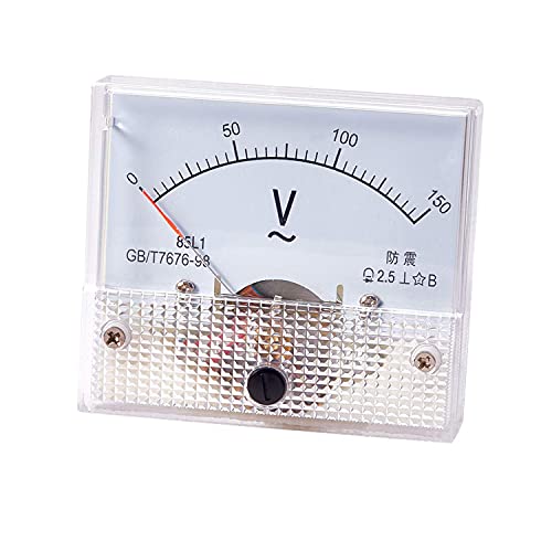Heyiarbeit AC 0-150V Analog Panel Voltage Gauge 85L1 Volt Meter for Voltage Measurement Devices 1Pcs