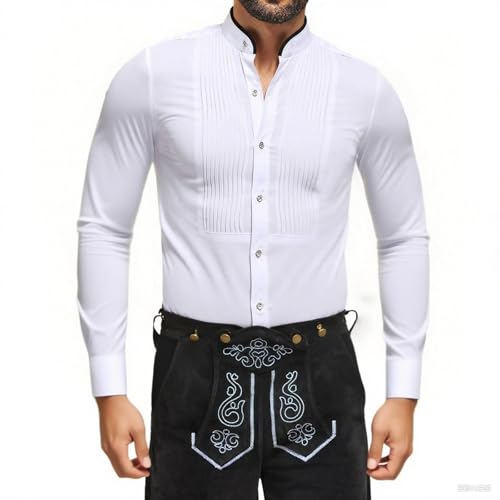 Camisa bávara Oktoberfest ligera y transpirable para aguantar toda la fiesta