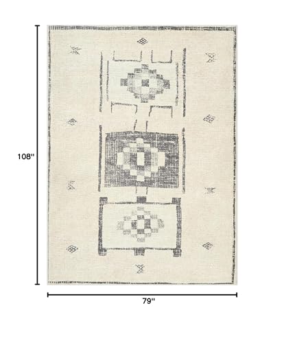 Livabliss x Becki Owens Solana Global Area Rug, 6'7" x 9', Taupe/Cream, (7' x 9')2