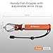 Pristis Metal Fishing Grabber, Locking Fish Lip Gripper with Lightweight Aviation Aluminum Handle, Heavy Duty Stainless Steel Grab Grip Tool Tackle, Rotating Hook Remover Holder Freshwater Saltwater