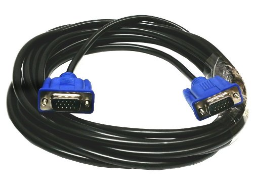 Câble vidéo VGA de 3 mètres Importer520 HD15 mâle mâle bleu pour écran PC et TV