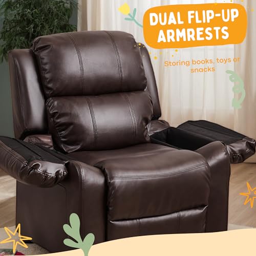 Jc Home JC7985 Macaron Kids Reclining Chair Leather Recliner Sofa Toddler Youth Children Child Ages 2-8 thumb #4