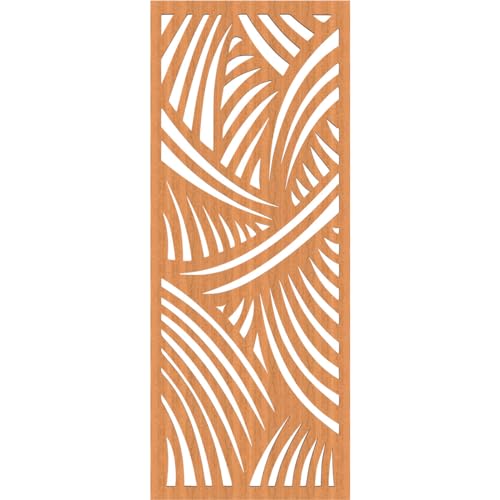 Image of 17 3 /8 inchW x 44 3 /8 inchH x 3 /8 inchT Chester Decorative Fretwork Wood Wall Panels, Cherry