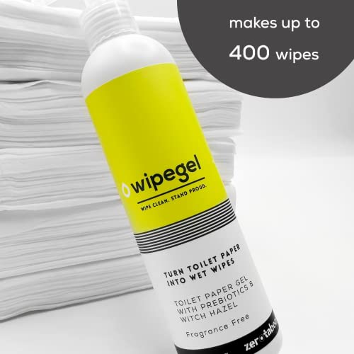 Turn Your Toilet Paper Into Cooling Flushable Hemorrhoid Wipes With Witch Hazel & Prebiotics | Soothing Daily Cleaning For Women & Men | Up To 400 Wipes #TOP1