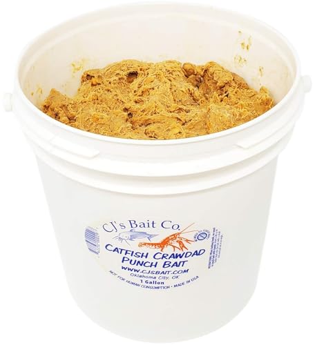 CJ's Catfish Punch Bait - Catfish Fishing Attractant with 5 Flavor Options (Monster, Minnow, Shad, Crawdad, Wild Hopper) – Perfect for Freshwater Catfishing (Crawdad, Gallon)