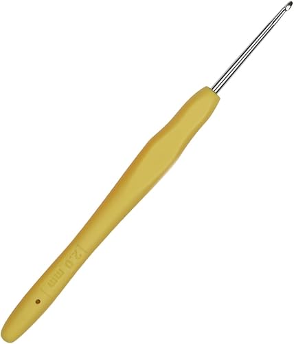 Aguja de ganchillo de ganchillo de tamaño pequeño QLRFFLJOY 0.079 in Crochet Hook Hilo de bordar Herramienta de tejer DIY Hilo de encaje Agujas de