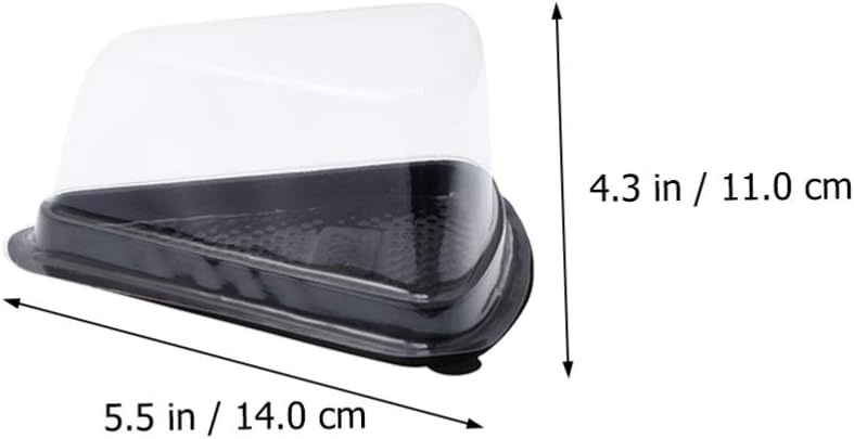 DOITOOL 100pcs Triangle Cake Box Single Cupcake Container Box Lid Quality Material Sturdy for Occasions