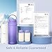 Momcozy 22oz Portable Breast Milk Cooler for Outdoor, Life Saver with 360° Total Cooling for 24 Hours, Larger Capacity Travel Breastmilk Chiller with 2pcs Baby Bottles for Breastmilk Storage, Purple