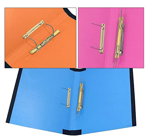 Image of TULMAN 4 Pack D Ring Binder Office File for A4 & Legal Size Documents & Certificate Holder - 38x3x26 CM (Multicolor, Pack 4)