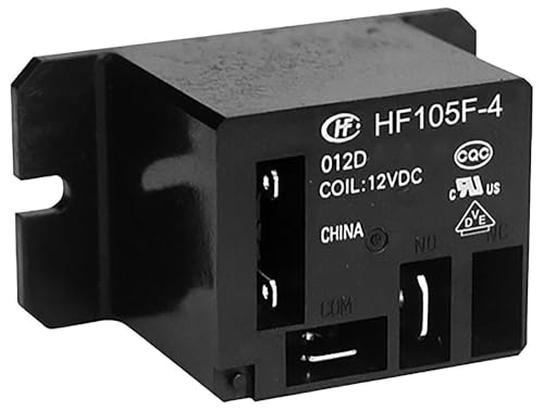 Relais d'alimentation 12 VDC HF105F-4 à commutation stable 1 CO