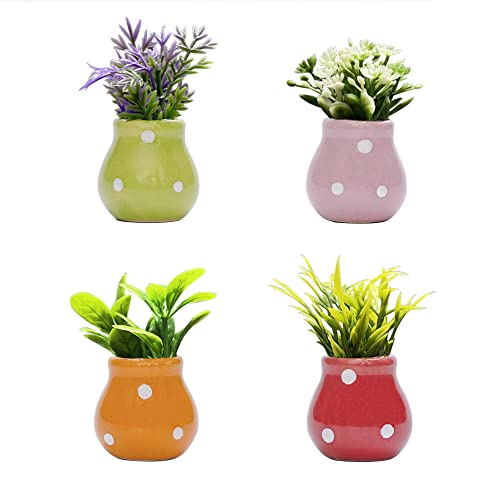 Plant Magnets,Cute Plant Fridge Magnets Flower Decorative Magnets With Ceramic Vase Fun Refrigerator Magnet Set Locker Magnets Fridge Artificial Plants Decoration For Kitchen,Locker,Office,Whiteboard #TOP2