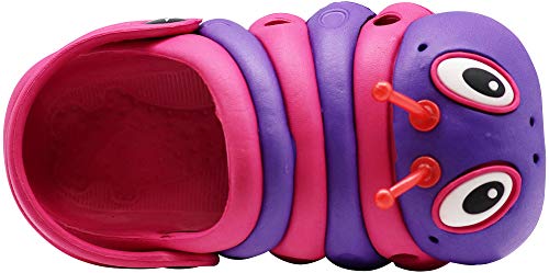 Image of NORTY Toddler Clogs - Fun Baby Clogs With Comfortable Back Strap - Caterpillar Shoes for Kids - Playful Bug Shoes