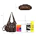 Angel Kiss Hobo Bags for Women Soft PU Leather Handbags Large Purse Shoulder Bag brown