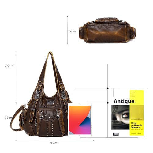 Image of Angel Kiss Purses for Women Soft PU Leather Large Hobo Bags for Women Shoulder Bag | Soft