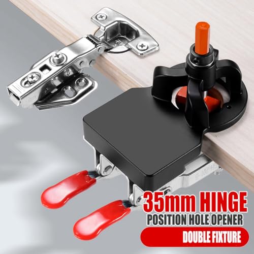 Ouvre-trou de position de charnière 35mm à double fixation pour perçage précis - 3