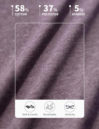 Zengjo Mens Henley Shirts Long Sleeve Casual 3 Button T-Shirts Cotton Blended Tee4