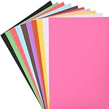 VinTS 50 Pcs Colored Poster Boards,11.7x16.5 Inches 10 Assorted Color Poster Board Paper 220g Bright Poster Board Bulk for Back to School Arts, Classroom Crafts, Exhibits and Notices