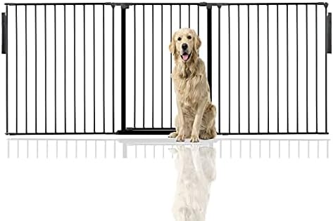 Bettacare Premium Multi Panel Flexible Pet Barrier (Upto 144cm (70cm Tall), Black)