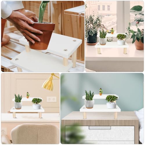 Présentoir multifonctionnel stable KICHOUSE bois salon - 6