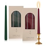 Konische Tafelkerzen – Soja- und Paraffin-Mischung, Tafelkerzen mit langanhaltender 7-Stunden-Brenndauer für ein stilvolles Zuhause – Kerze in kuratierten Farben, ideales Geschenk für Gastgeber