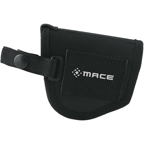 Mace Pepper Spray Gun Holster - Heavy Duty, Secure Snap Closure, Belt Hoop Attachment for Easy Access & Quick Draw, Compatible with Mace Pepper Gun 2.0 - Black