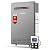 FOGATTI Natural Gas Tankless Water Heater - Outdoor Installation 8.1 GPM, 180,000 BTU White Instant Hot Water Heater, InstaGas Comfort 180S Series