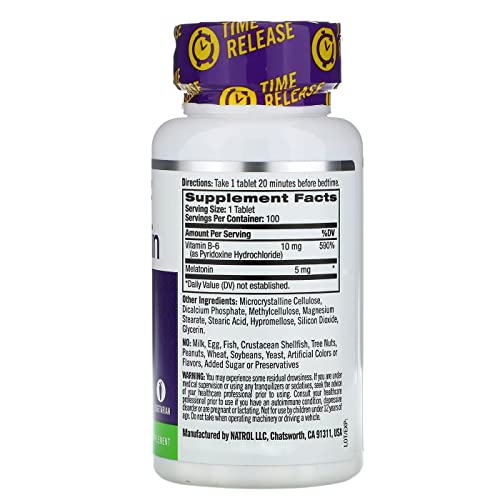 Natrol Melatonin Melatonin Time Release, 90 Tablets #TOP1