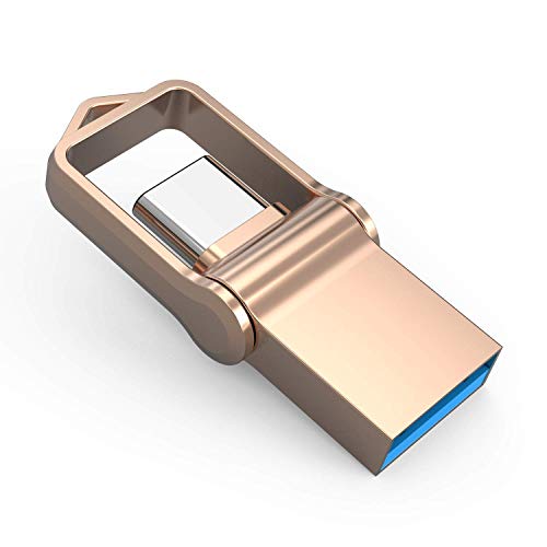 JUANWE 128GB USB 3.0 Type C Dual OTG Flash Drive USB C Thumb
