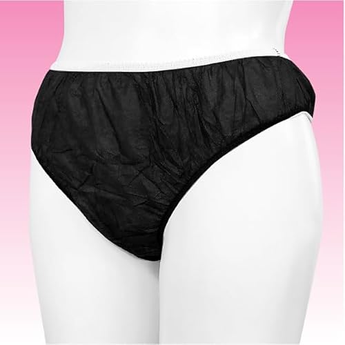使い捨て/業務用/30枚入【紙パンツ/3Lサイズ】 ペーパーショーツ3L (エステサロン、マッサージ店に/旅行・入院・災害時・介護用にも/紙ショーツ、ペーパーパンツ) (ブラック(黒色))